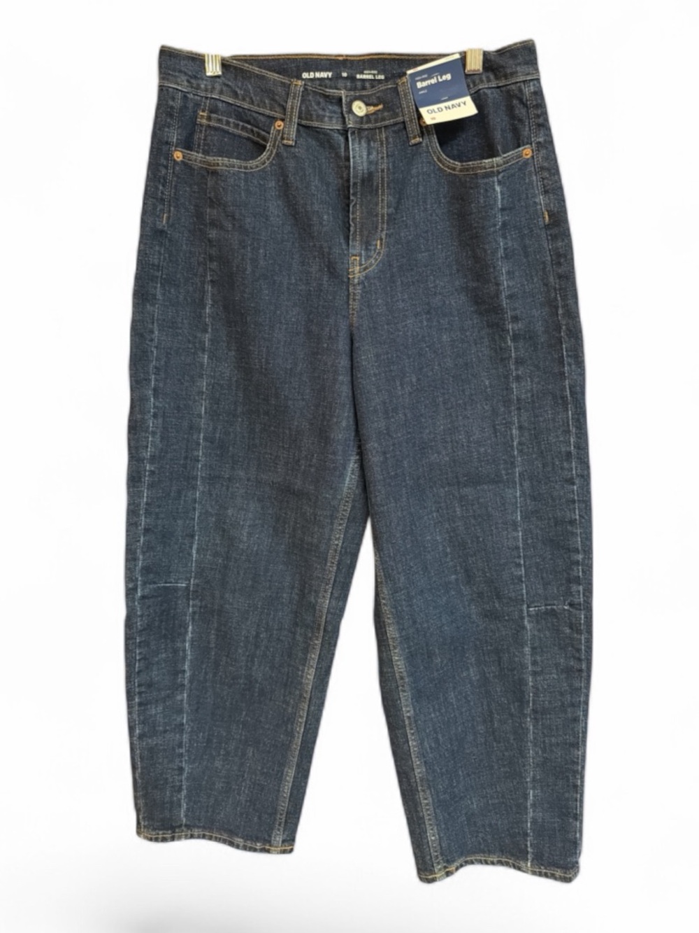 Old Navy High-Rise Barrel Leg Denim Ankle Jeans NWT Size 10